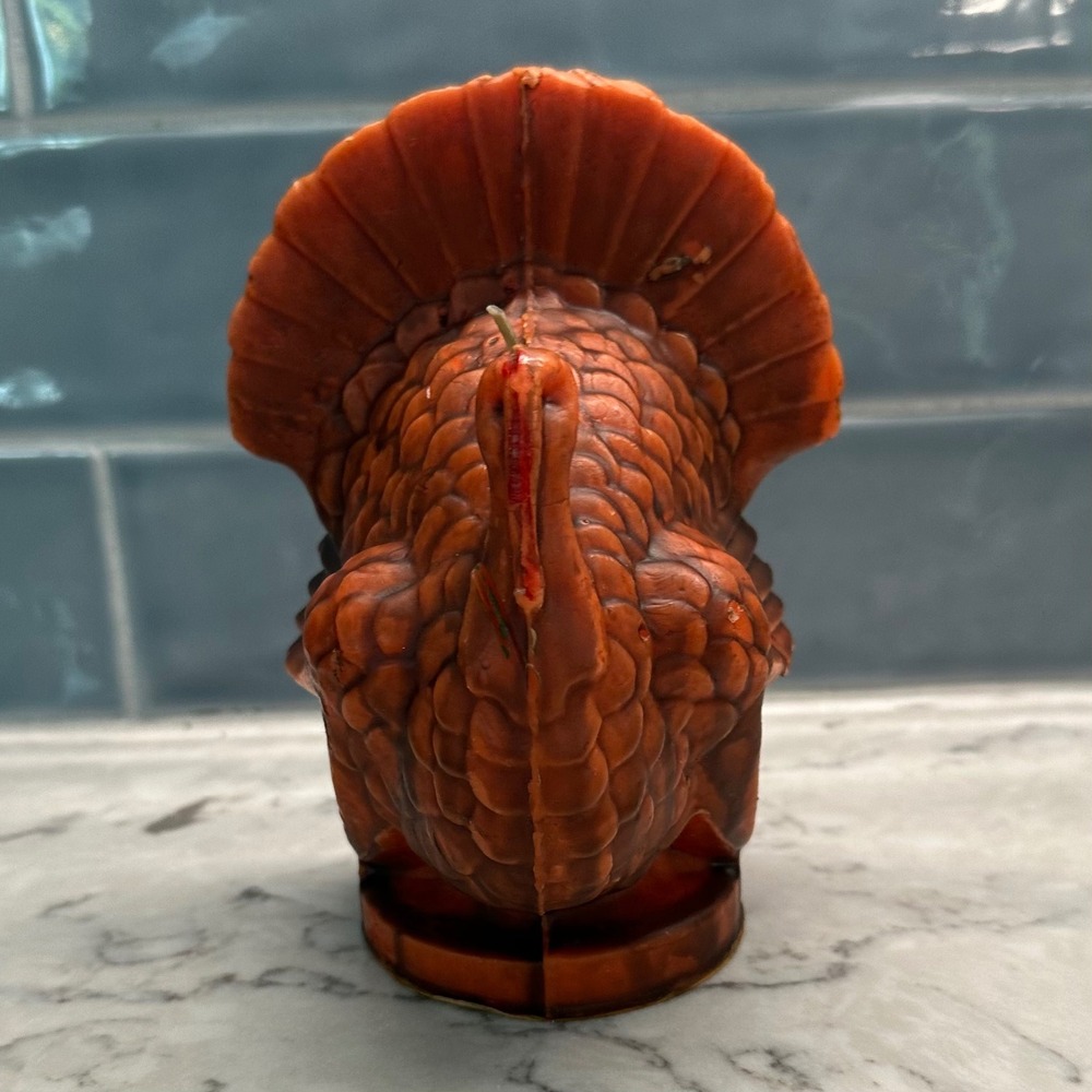Vintage‎ 1960s Gurley Thanksgiving Turkey Candle Novelty Decor Fall Autumn